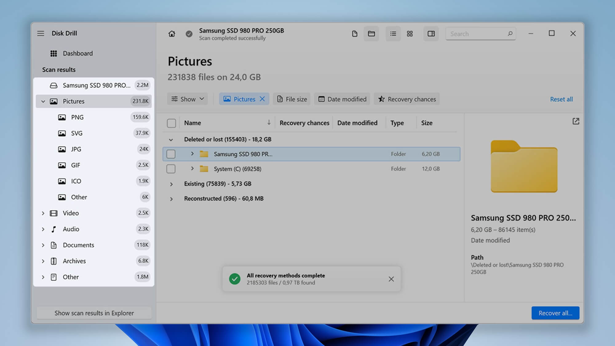 find specific lost item in disk drill step 3 windows 11