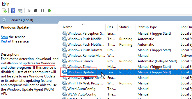 disable win 10 update