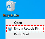 Empty the Recycle Bin