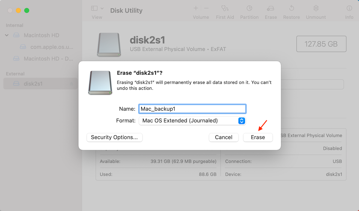 format drive on mac via disk utility