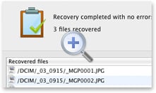 Recover lost files from your memory card