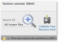 Undelete Recovery Vault for HFS Mac file system