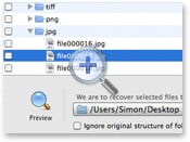 Review and recover found data