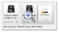 Select the drive with lost media