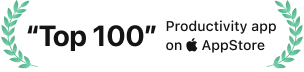 Topp 100 produktivitetsapp