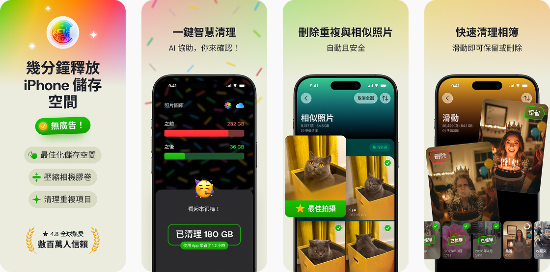 真正免費的 iPhone 清理 App：Clever Cleaner
