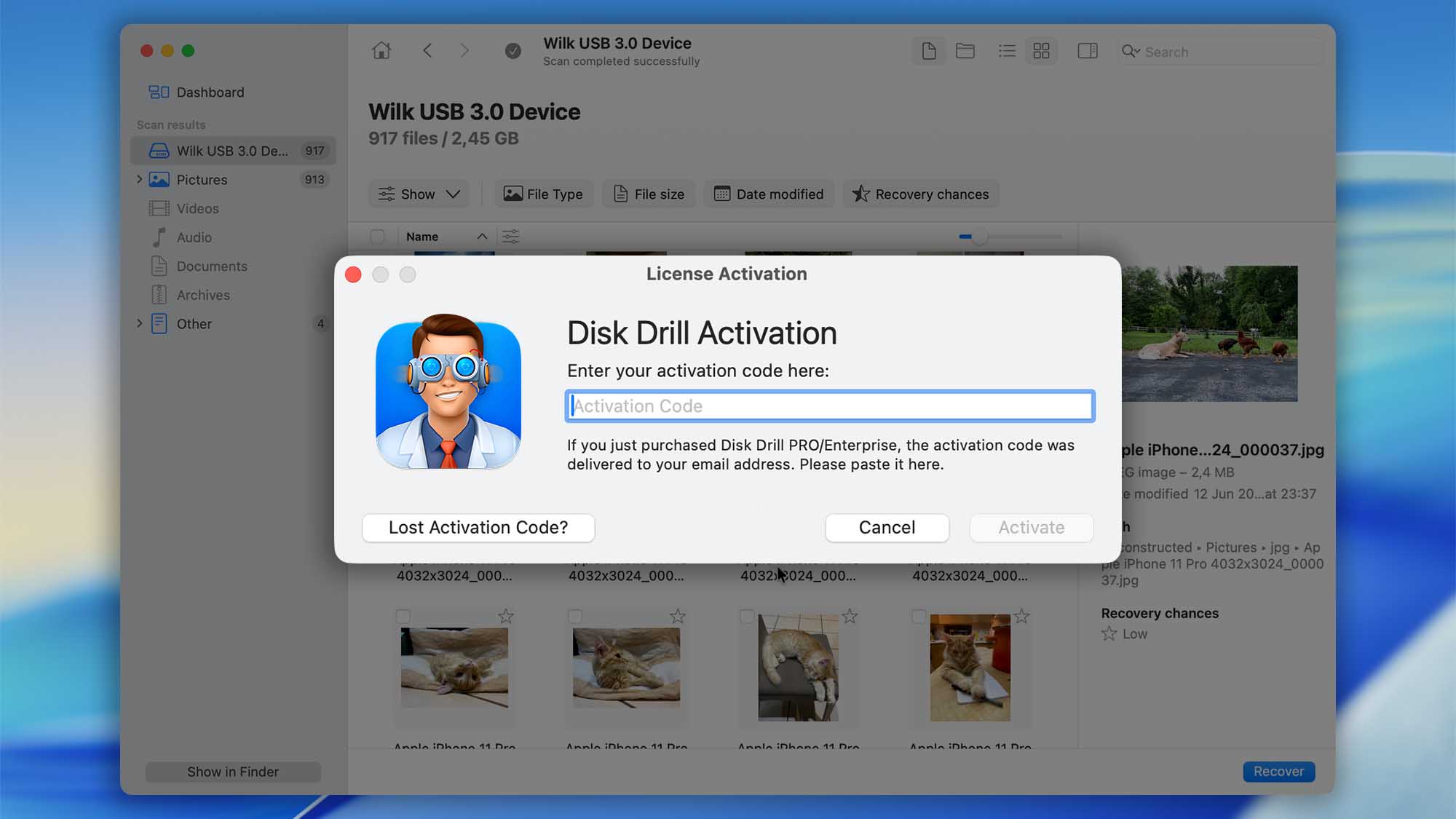 disk drill macos preview before go pro step 03