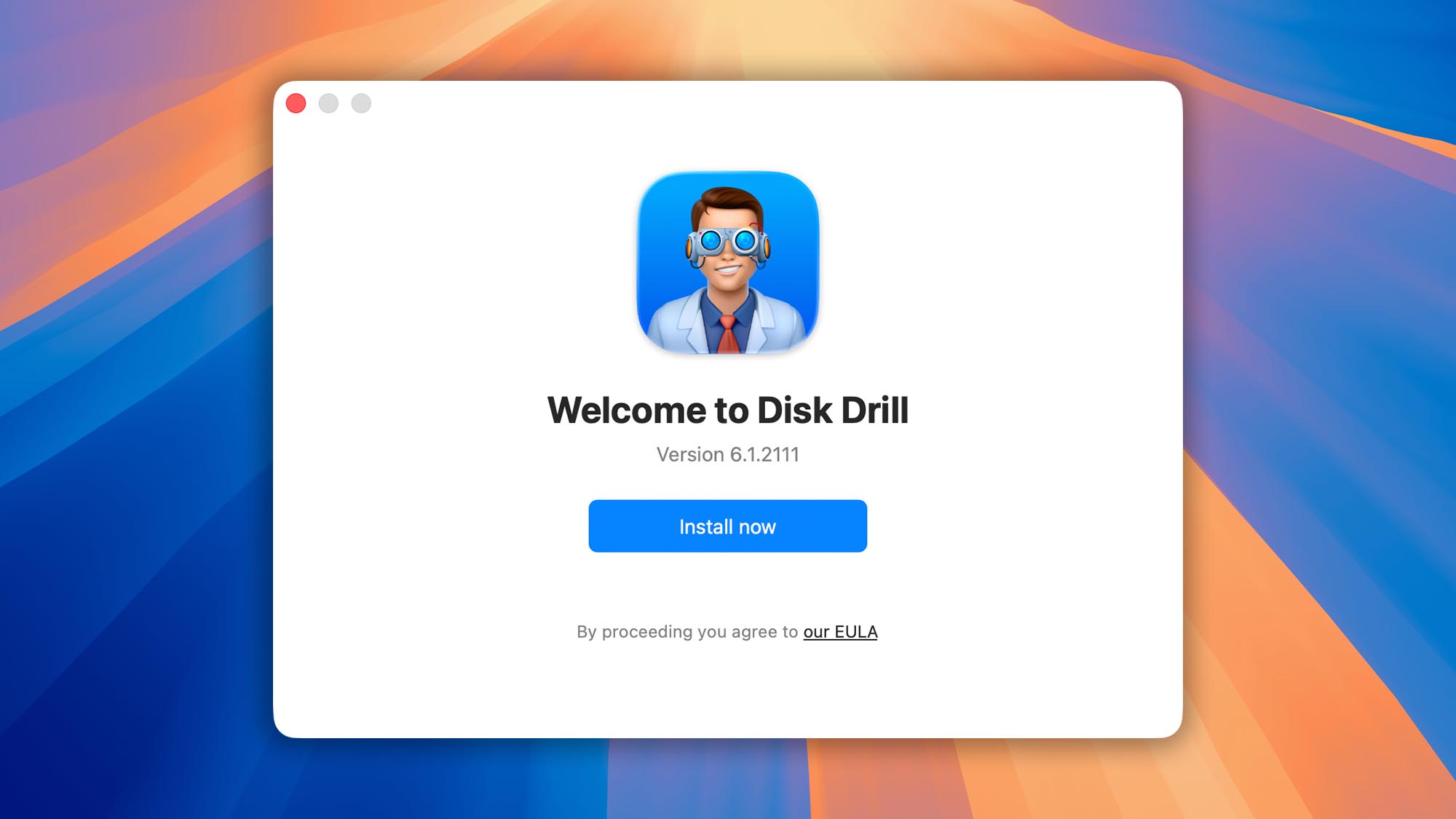 installing disk drill macos step 2