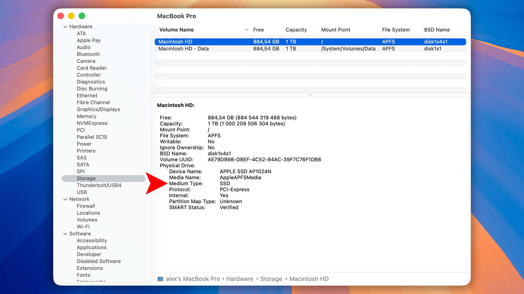 disk drill macos check storage type