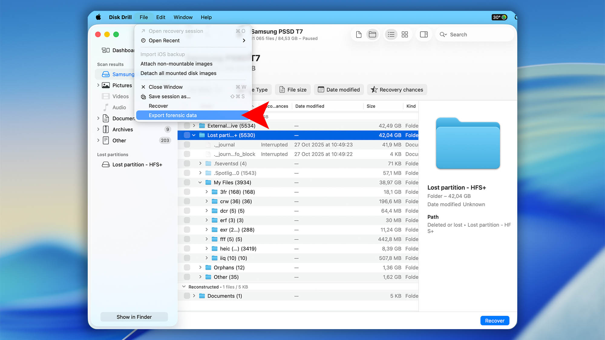 forensic disk drill mac step 01
