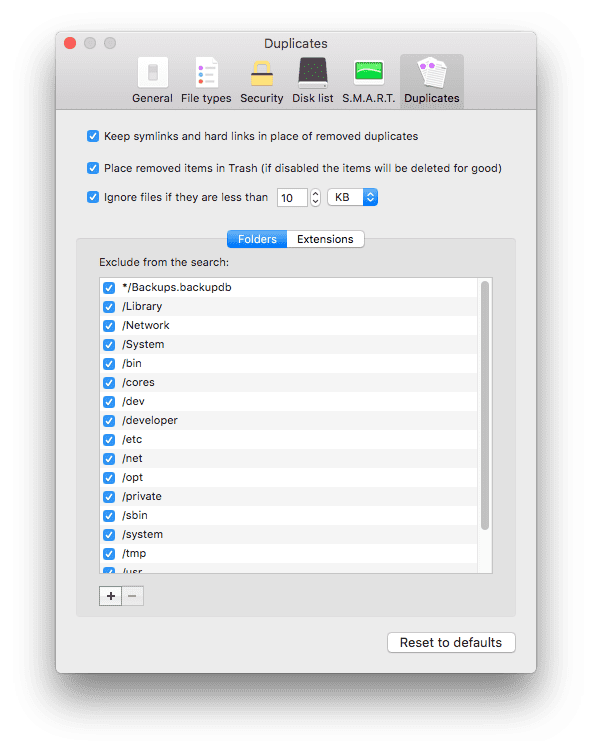 Disk Drill 3 Preferences - Duplicates