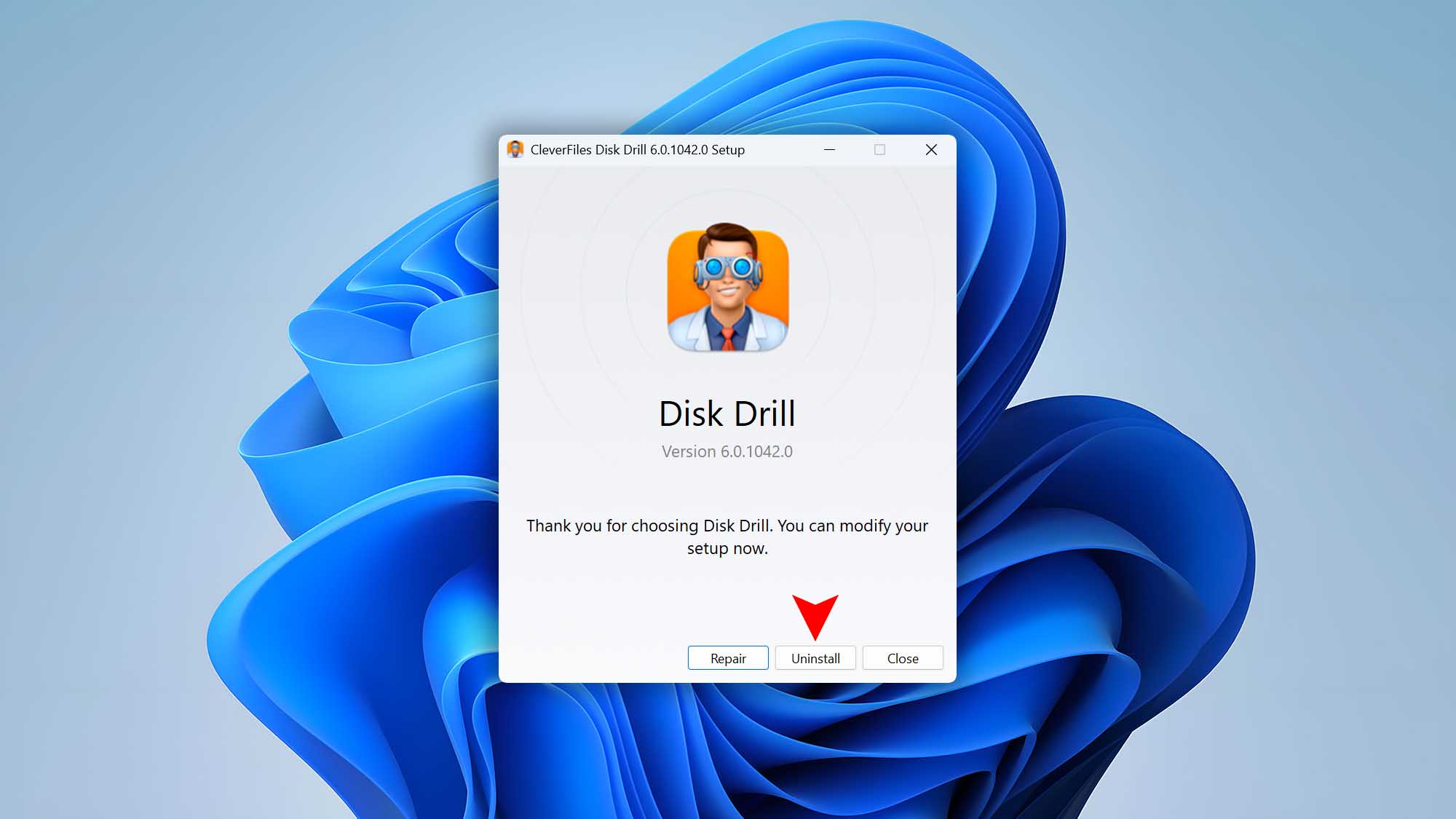 disk drill windows uninstall step 05