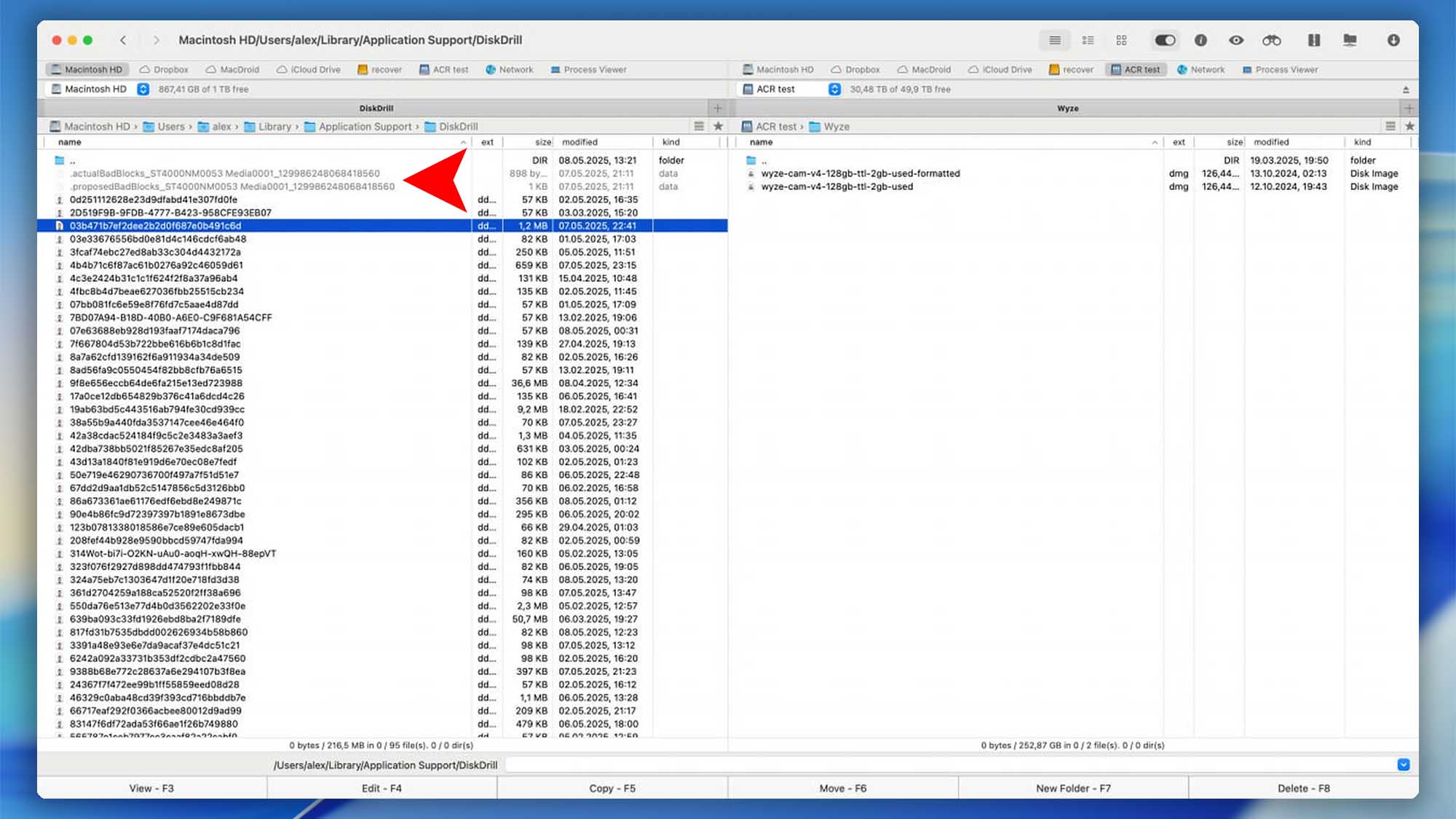 bad blocks management disk drill macos step 02