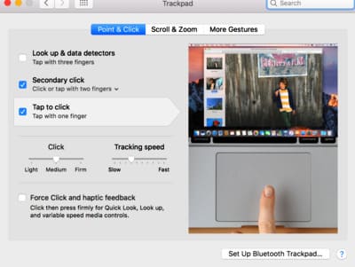 Right Click on Mac Trackpads