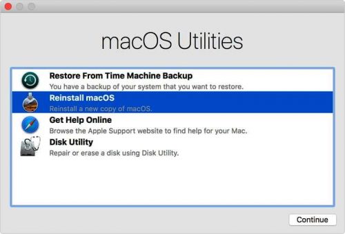 Reinstall Mac OS X