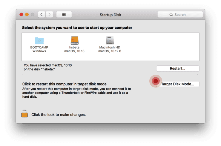 Режим Target Disk