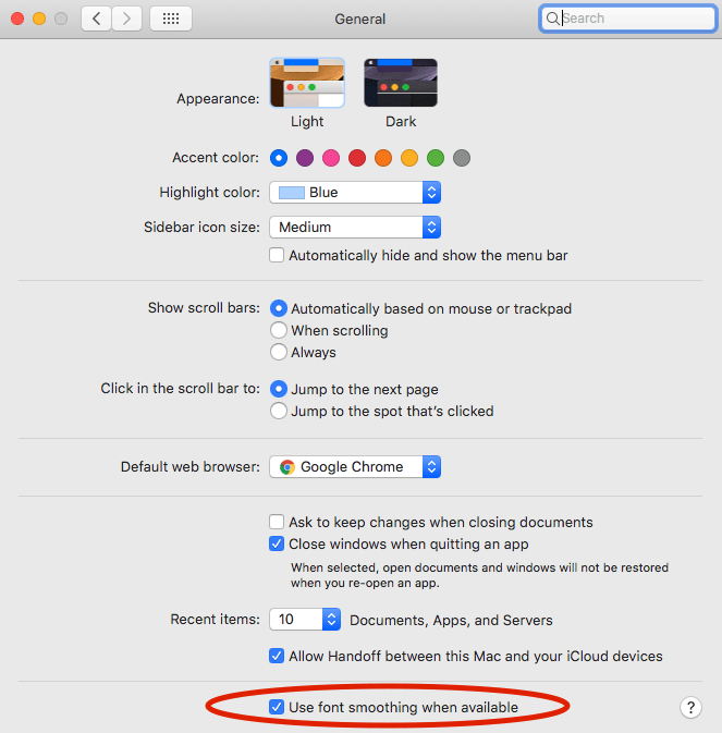 mac fonts list sierra