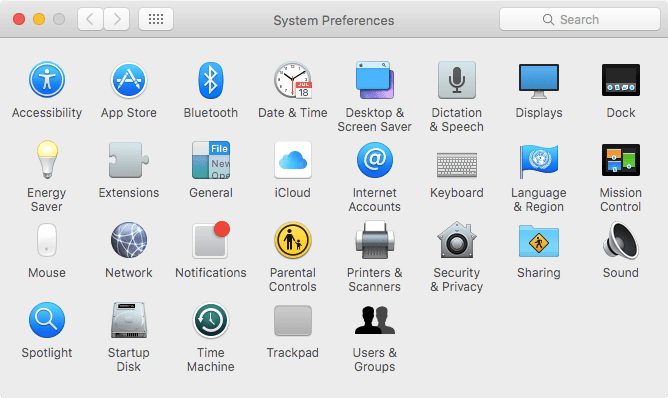 System preferences