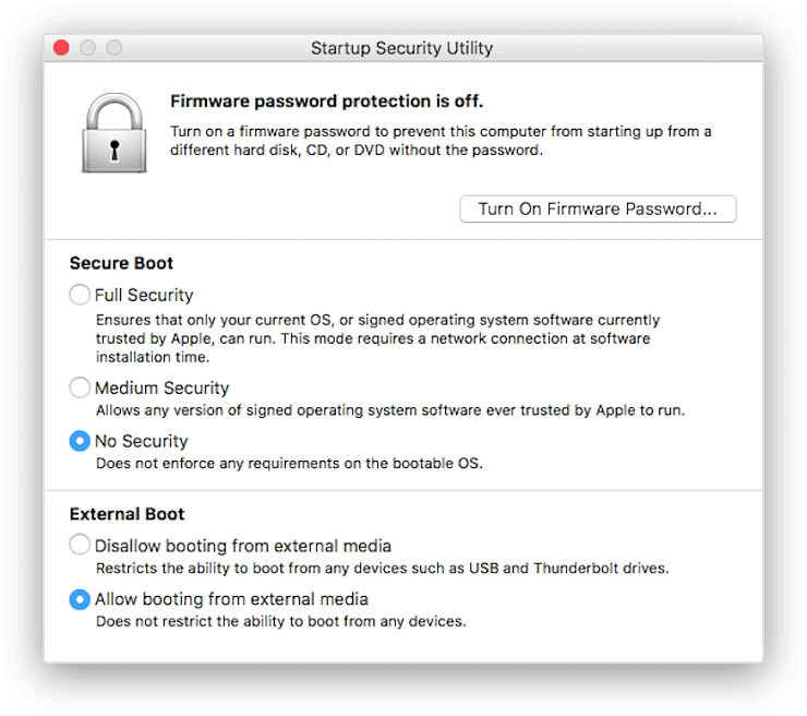 Secure Boot on Mac