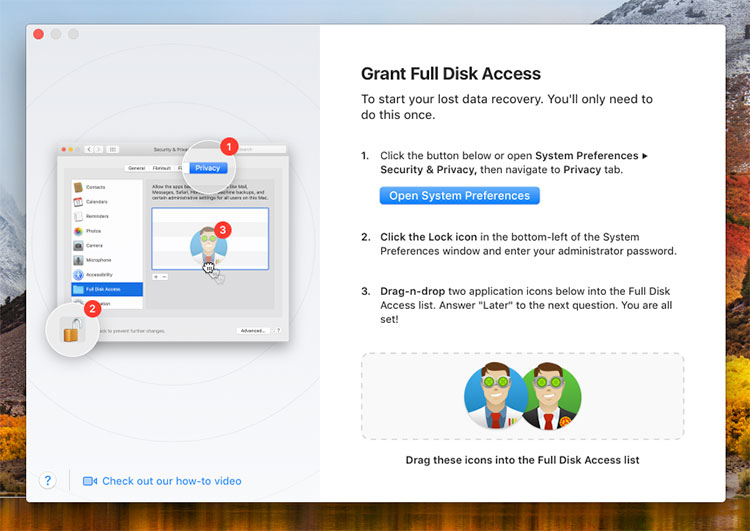 Disk Drill - Full Disk Access - macOS 10.15 Catalina