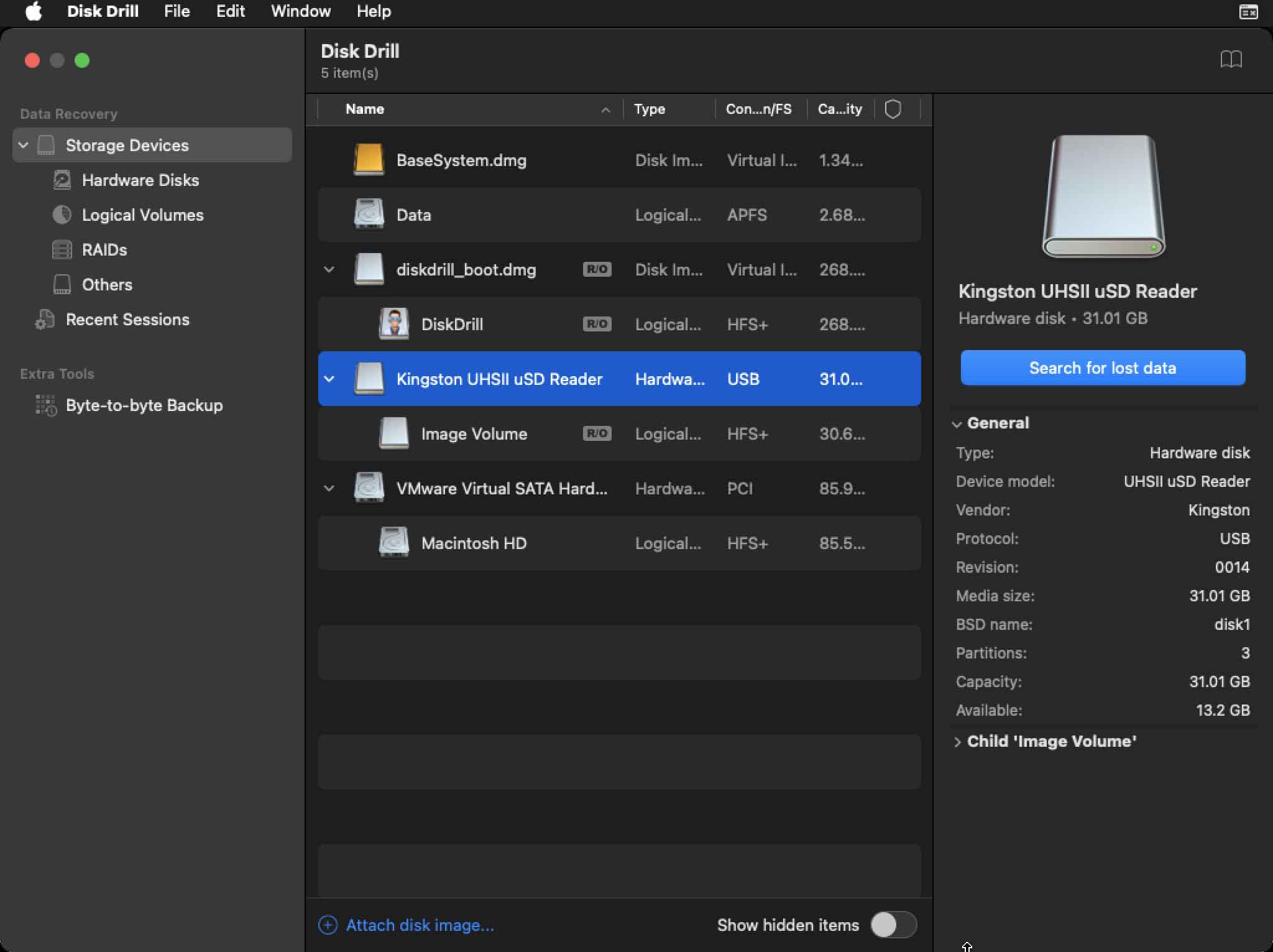 disk drill macos boot mode step 03