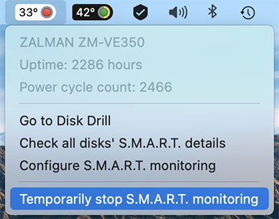 how to stop smart monitoring in disk drill