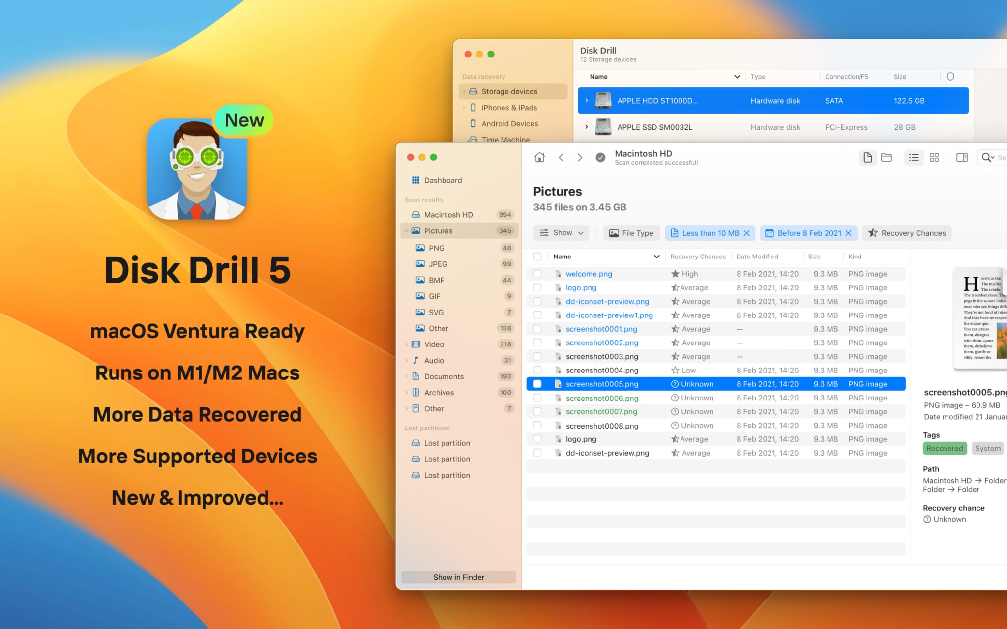 all new disk drill 5 for macos ventura
