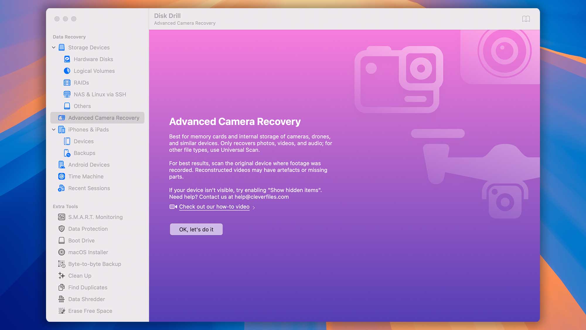 disk drill macos advanced camera recovery step 01
