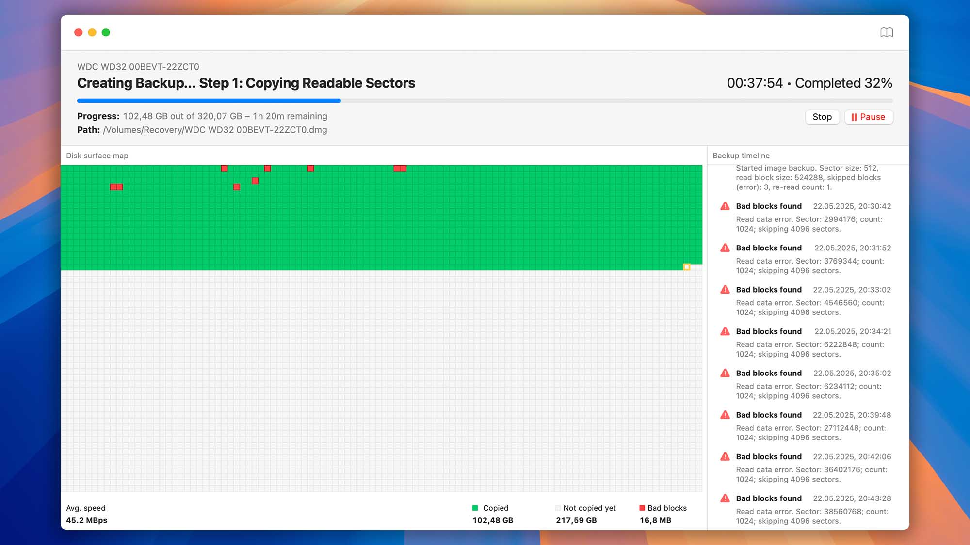 disk drill macos backup step 1