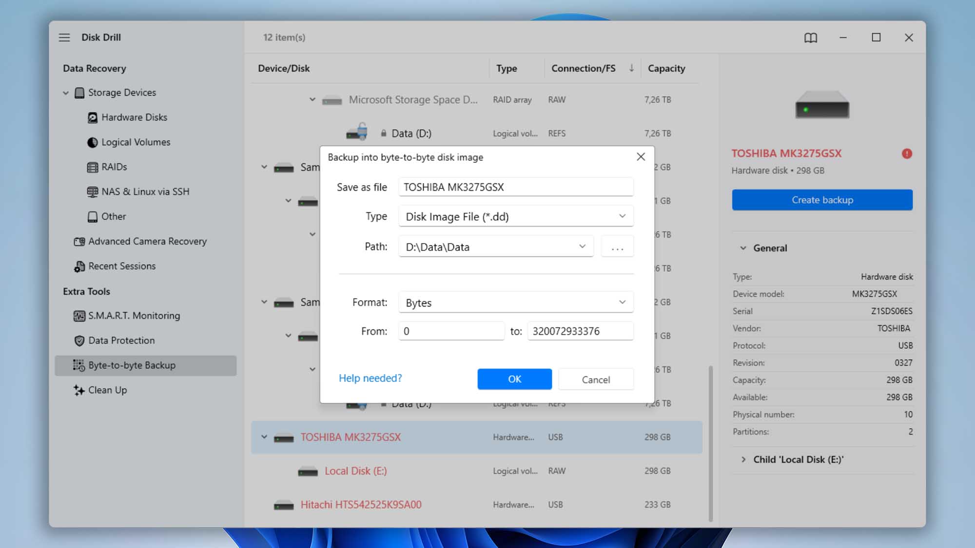 disk drill windows save disk backup