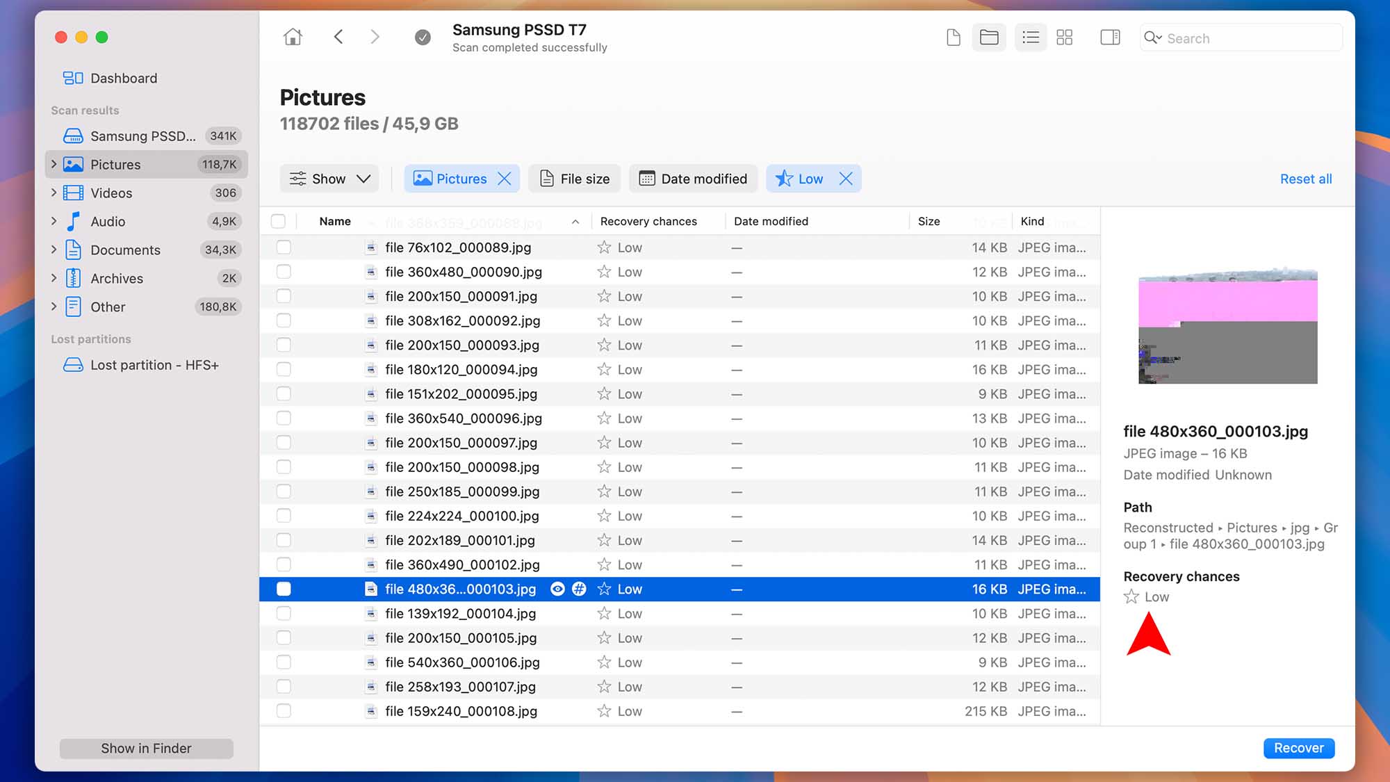 disk drill macos recovery chances step 05