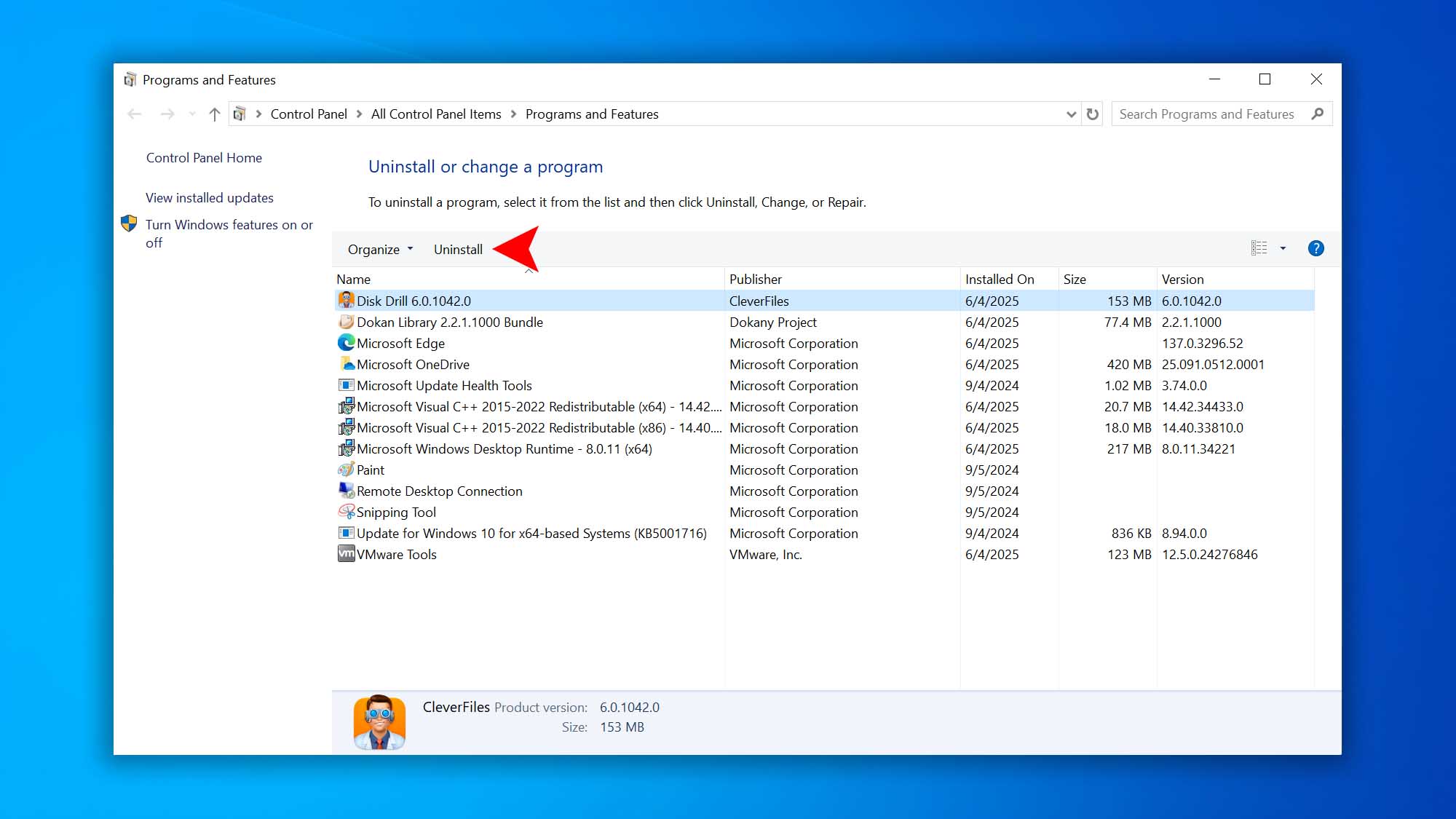 disk drill windows 10 uninstall step 04