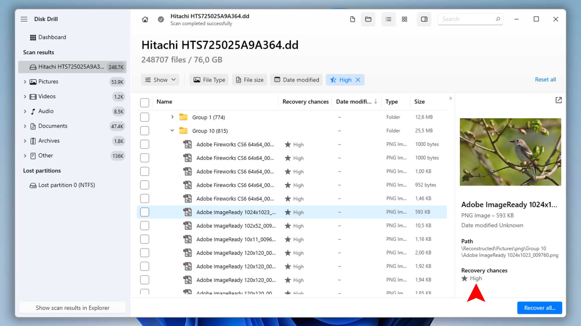disk drill windows recovery chances step 03