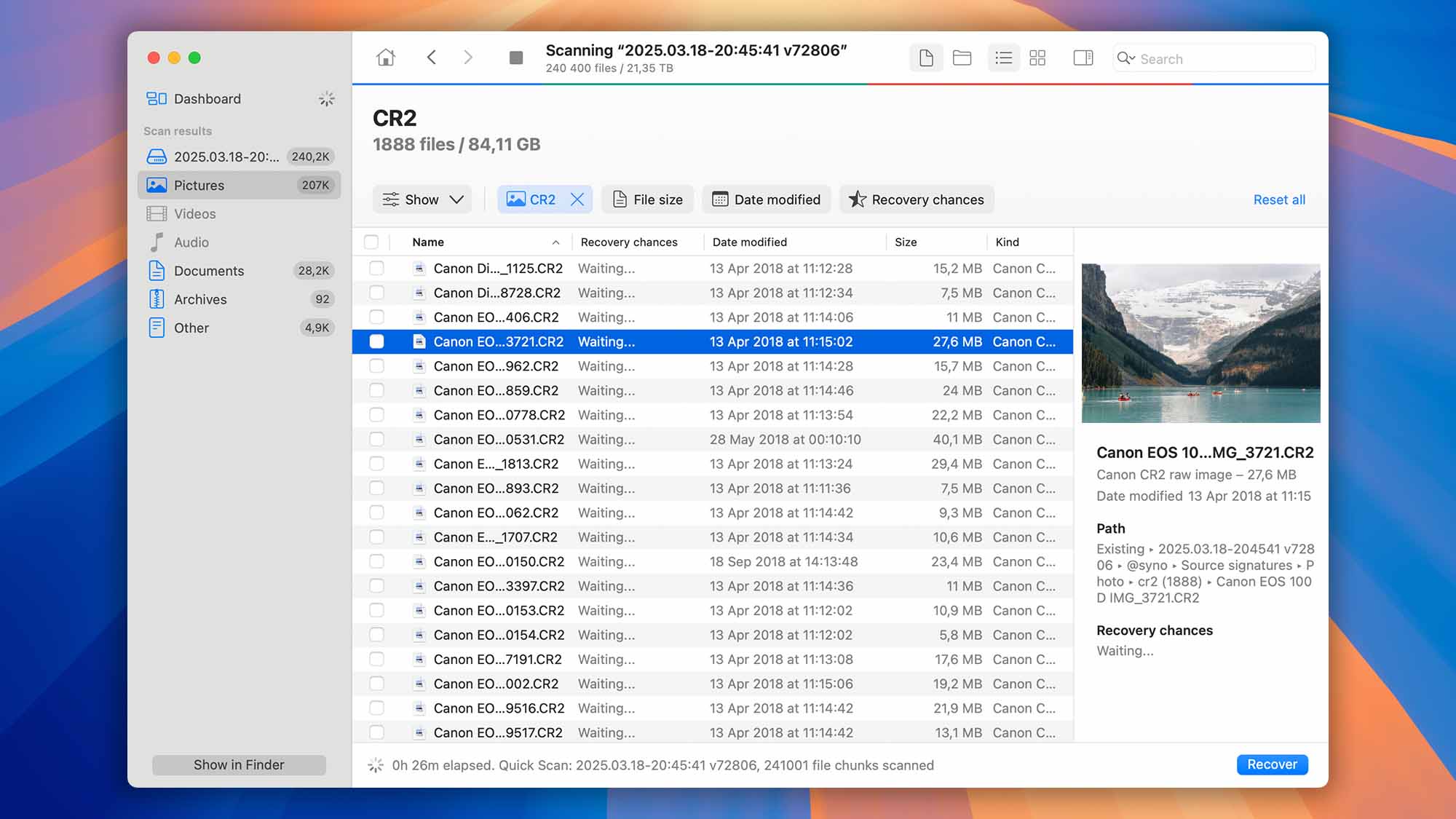 recover data from nas with disk drill step 24