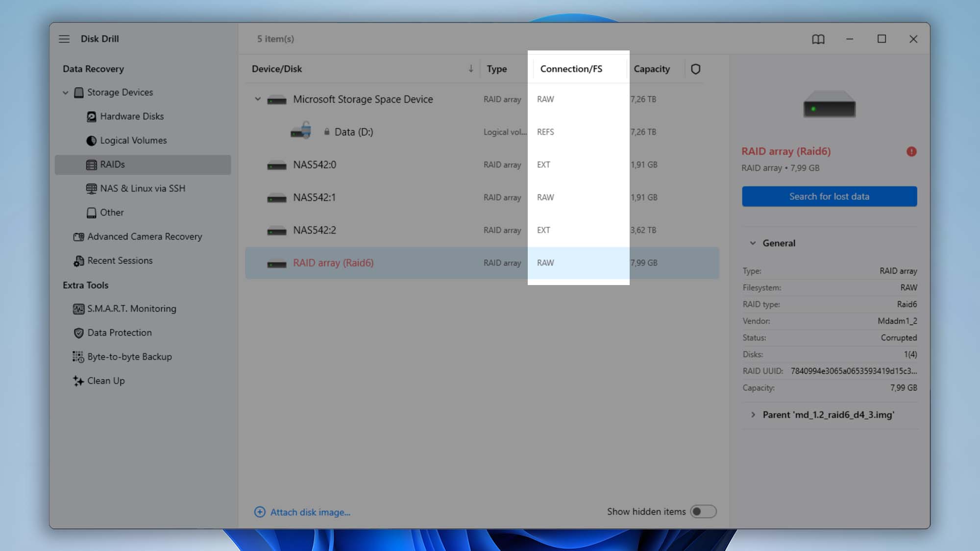 recover data from raid with disk drill step 04