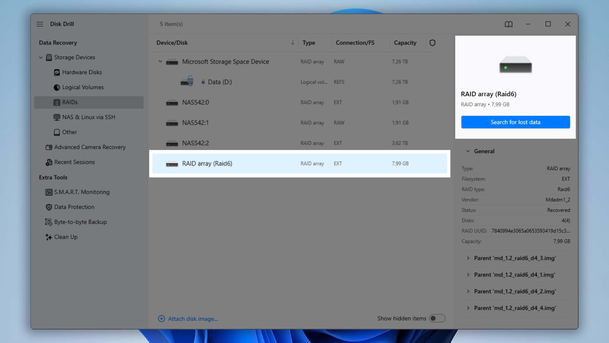 recover data from raid with disk drill step 07