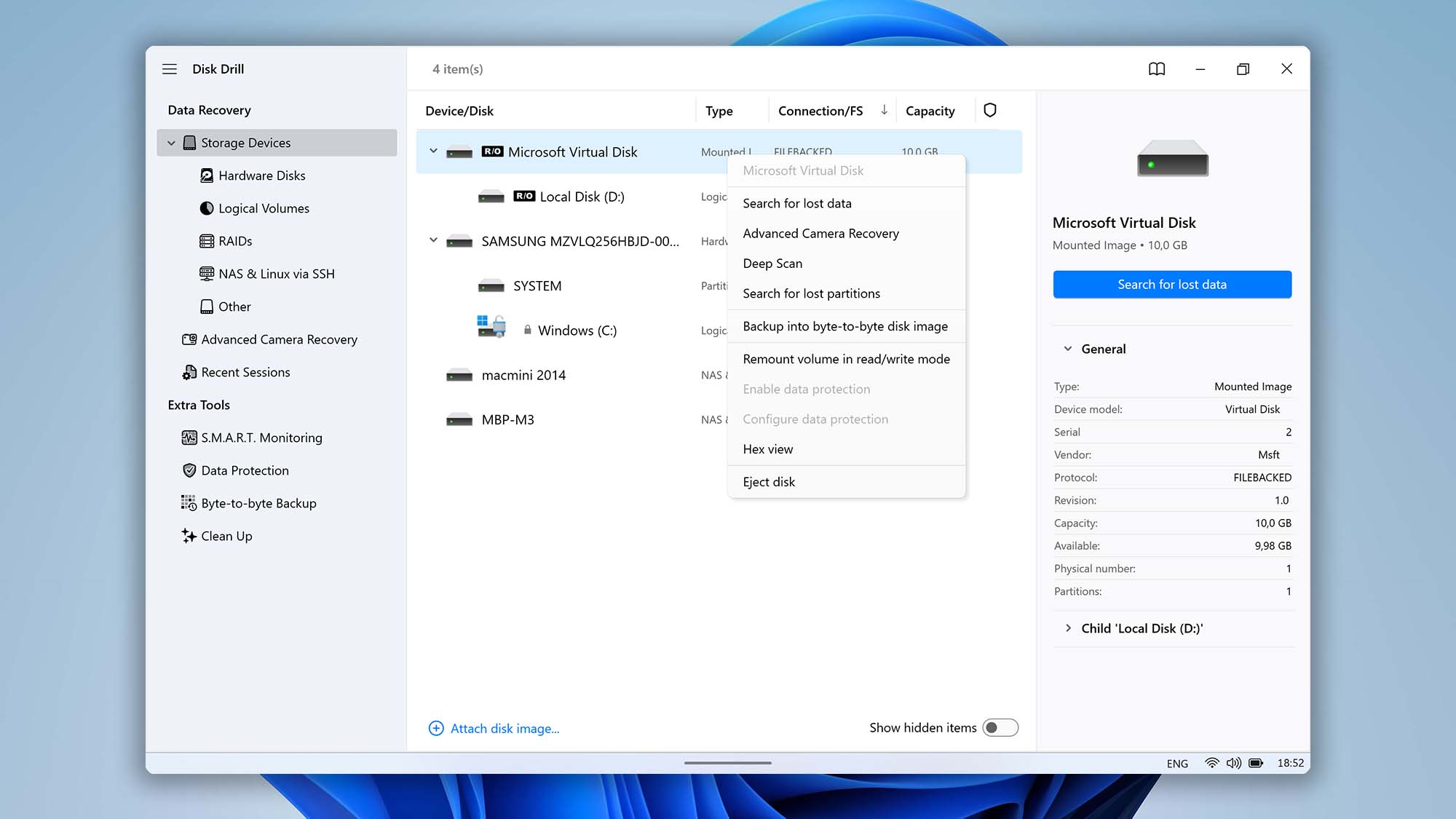 remount disks partitions in read only mode step 02