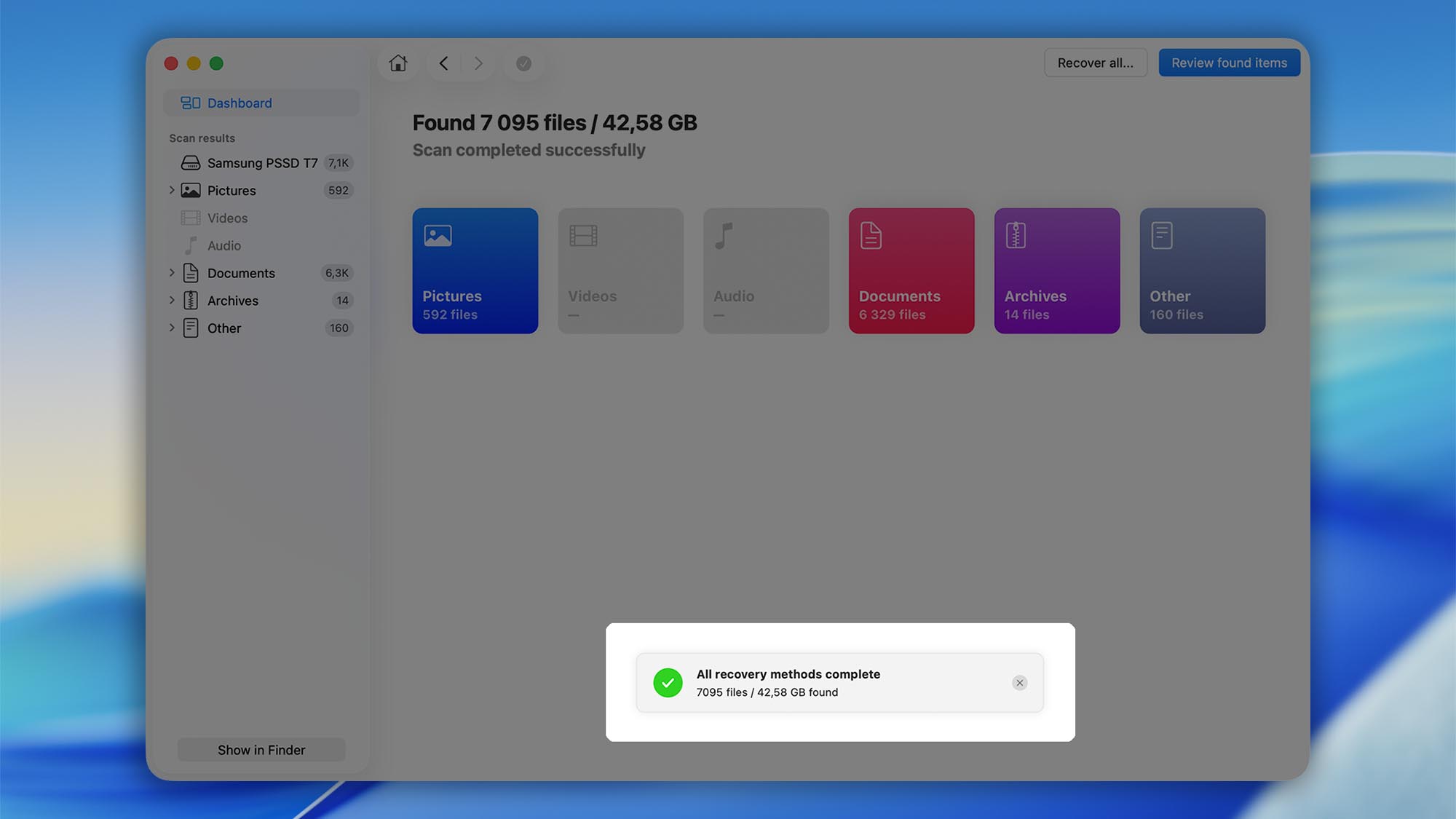 finish scan disk drill mac