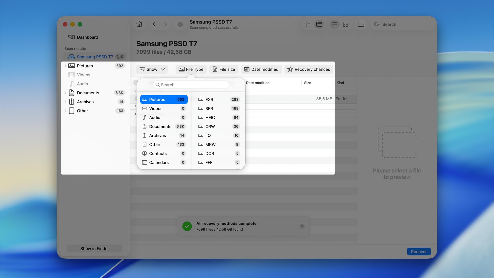 use filters disk drill mac