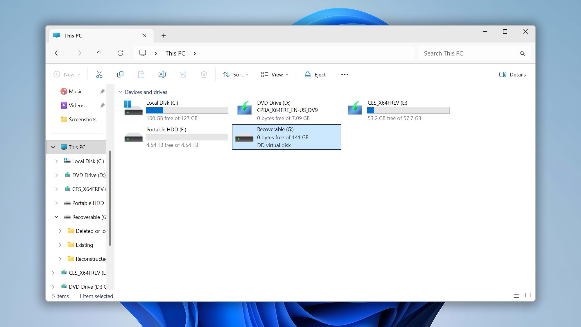 virtual drive disk drill windows
