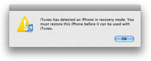 iTunes的恢復模式