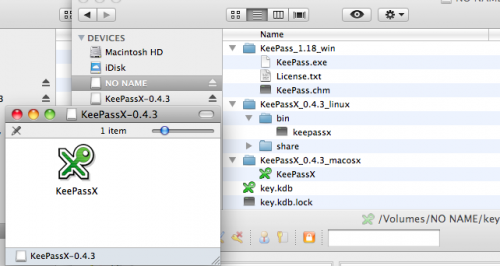 KeepassX password manager for Mac