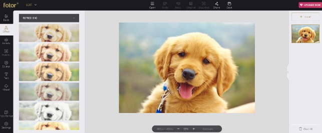 fotor online photo editing