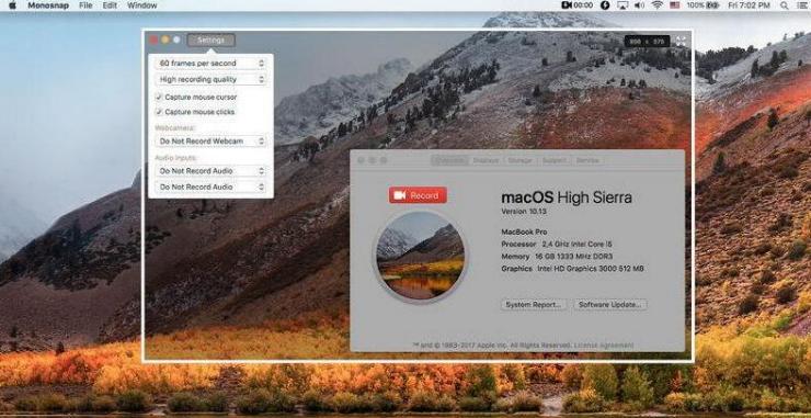 mac screen recording with audio high sierra