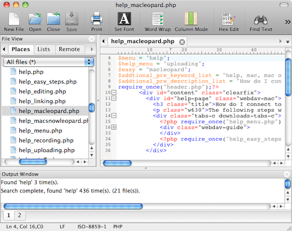 top 5 text editors mac ultraedit