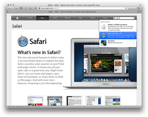 safari browser version for mac