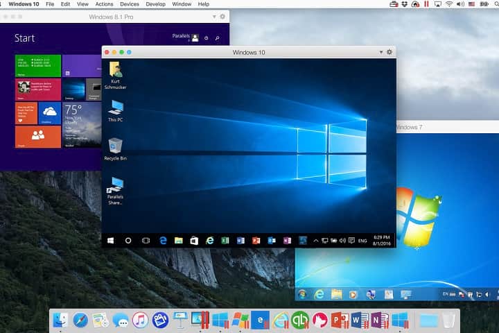 Choosing a windows version for your mac with parallels access