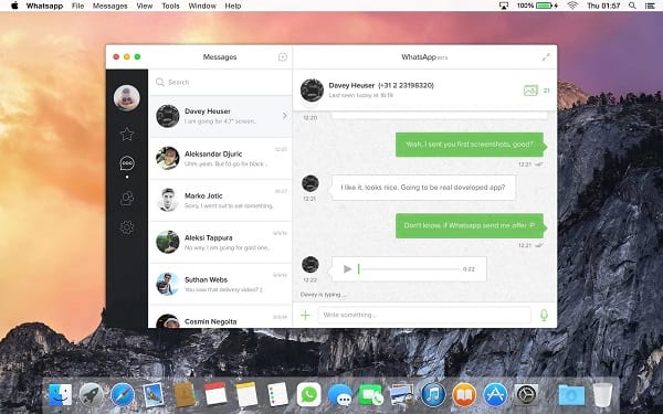 whatsapp desktop mac