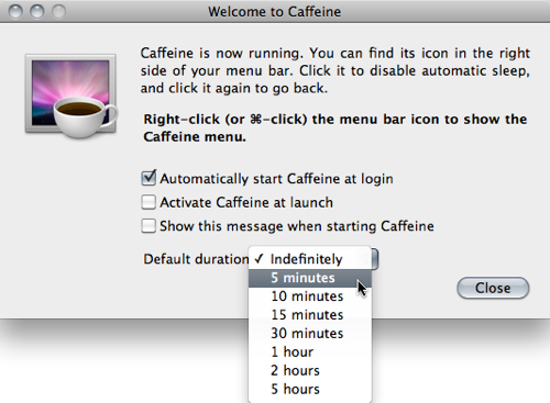 Caffeine for mac