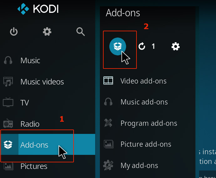 kodi add ons package icon